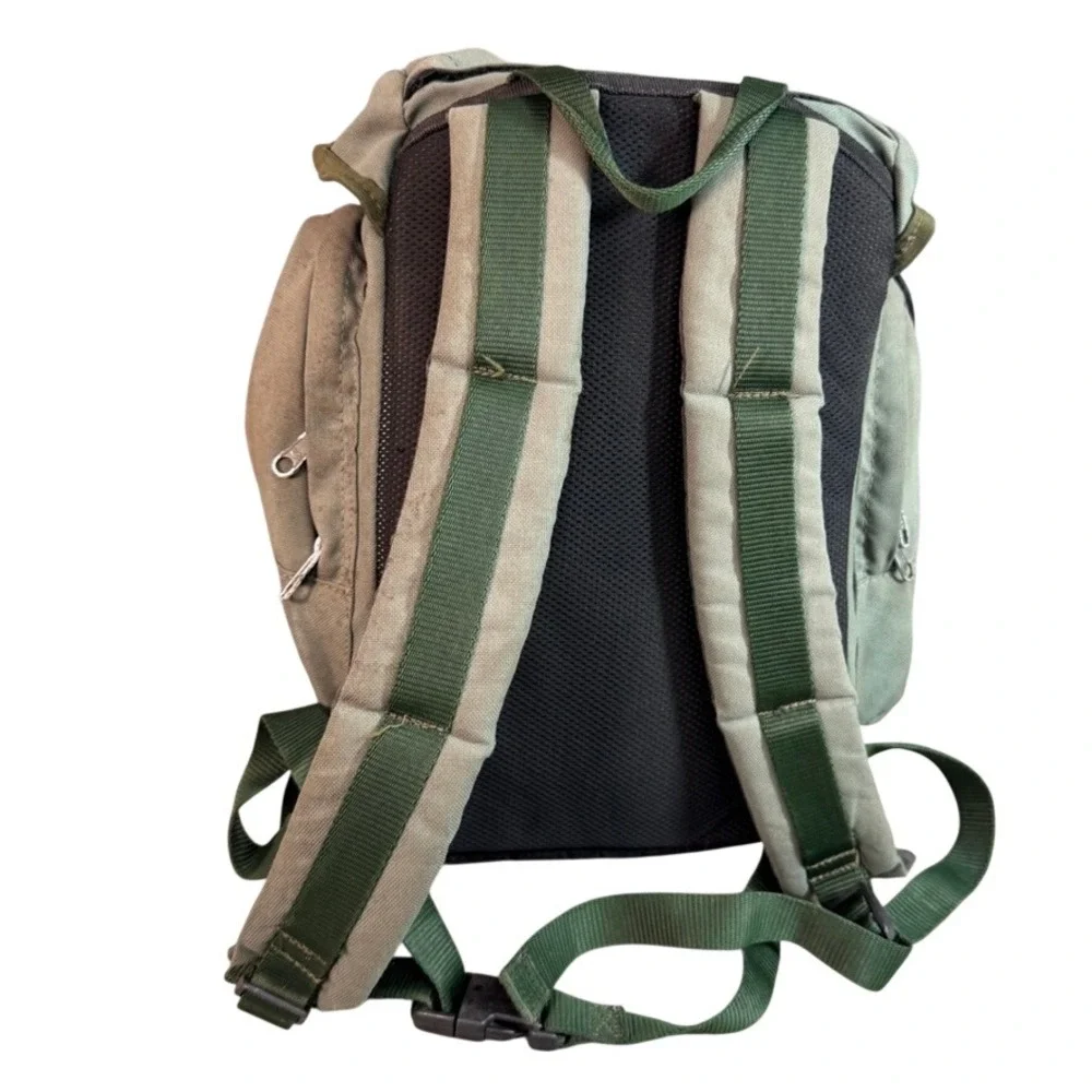 Lafuma Vintage Hiking Backpack Olive Green Daypack Outdoor Rucksack